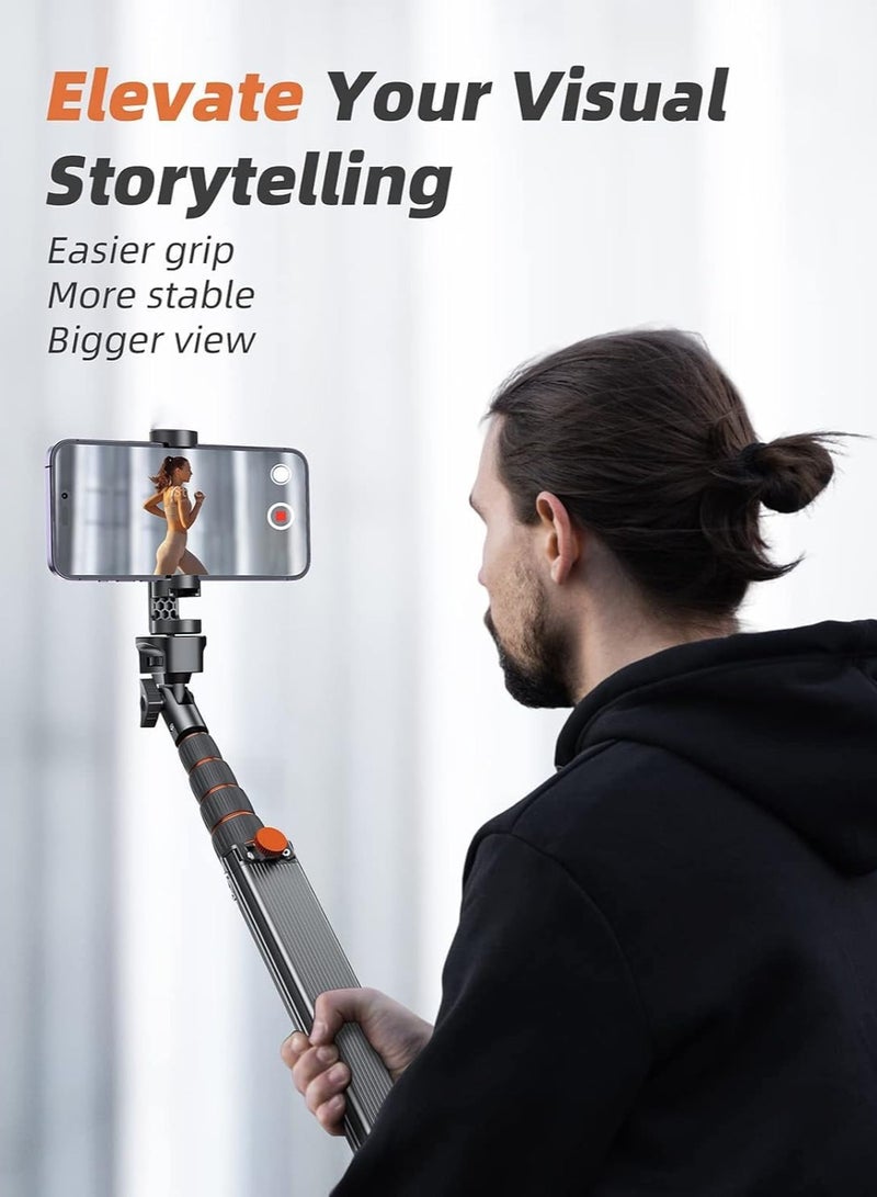 Professional Camera Tripod with 360° Rotation - Stable Flip Lock & Lightweight Aluminium Legs for Photography - Image 3