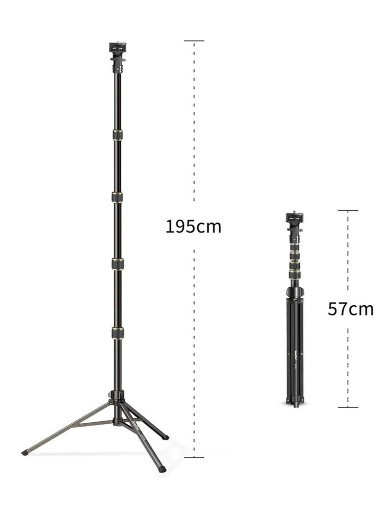 Professional Camera Tripod with 360° Rotation - Stable Flip Lock & Lightweight Aluminium Legs for Photography - Image 2