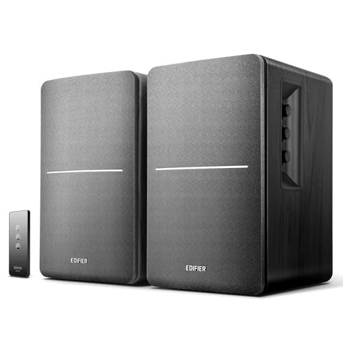 Edifier R1280T Powered Bookshelf Speakers - 2.0 Active Near Field Studio Monitor Speaker - Black - 42 Watts RMS - Image 1