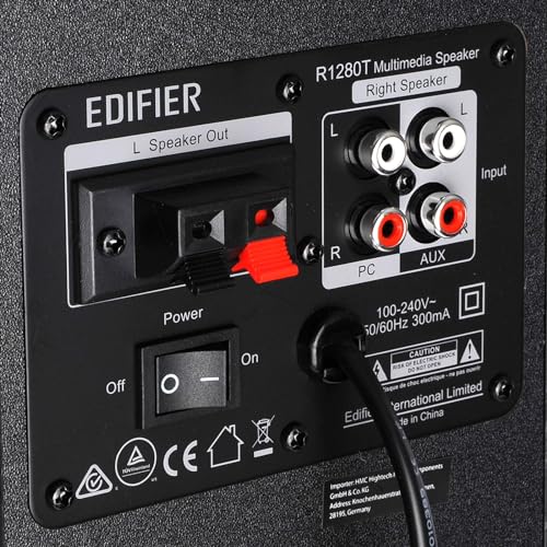 Edifier R1280T Powered Bookshelf Speakers - 2.0 Active Near Field Studio Monitor Speaker - Black - 42 Watts RMS - Image 2