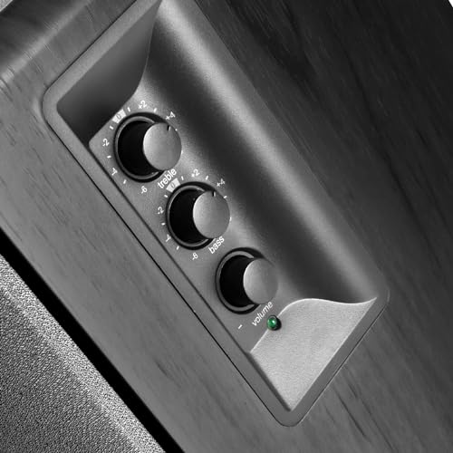 Edifier R1280T Powered Bookshelf Speakers - 2.0 Active Near Field Studio Monitor Speaker - Black - 42 Watts RMS - Image 3