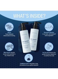ARATA Anti Dandruff Detox Duo For Normal To Oily Hair ; Anti Dandruff Shampoo (200 Ml) And Conditioner (200 Ml) ; Removes Dandruff From The First Wash ; Conditions Hair  - Image 4