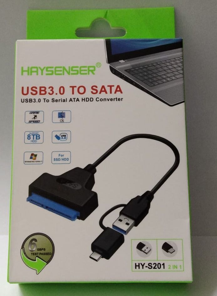 Haysenser TYPE C / USB 3.0 TO SATA ADAPTER HDD/SSD CONVERTER - Image 4