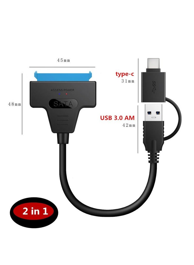 Haysenser TYPE C / USB 3.0 TO SATA ADAPTER HDD/SSD CONVERTER - Image 1