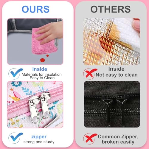 RHCPFOVR Kids Lunch Bag - Insulated Lunch Box for Boys Girls,Washable Lunch Bag and Reusable Toddler Leak-proof Lunchbox for School and Daycare - Image 3