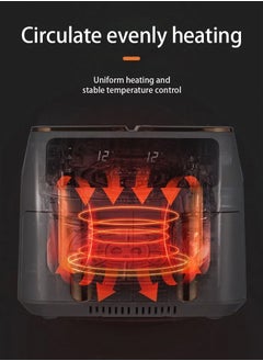 Generic Electric air fryer for frying, grilling, baking, and roasting with overheating protection, promoting healthier cooking.  - Image 5