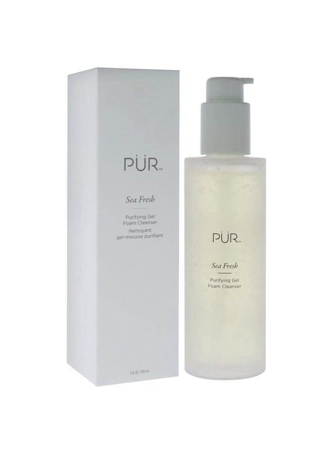 Pur PÜR Beauty Sea Fresh Purifying Gel Foam Cleanser, Algae, Sea Kelp, Antioxidants, 5 FL oz - Image 3