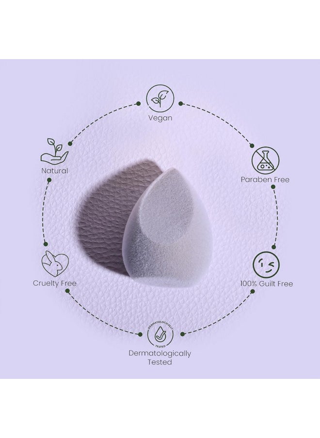 Milagro Beauty Makeup Sponge Blender Nonlatex Soft Velvet Blending Puff For Foundation Face Powder Cream Wet & Dry Make Up (Grey)  - Image 5
