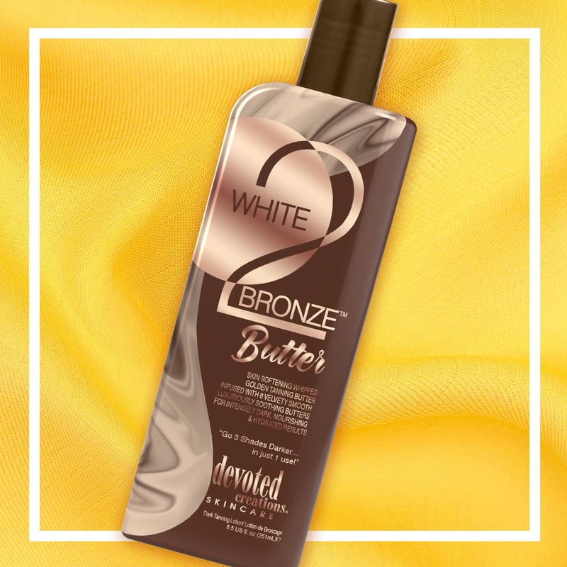 Devoted Creations White 2 Bronze Butter - Wrinkle Fighting Skin Softening Golden Tanning Butter Dark Tanning Lotion - Image 3