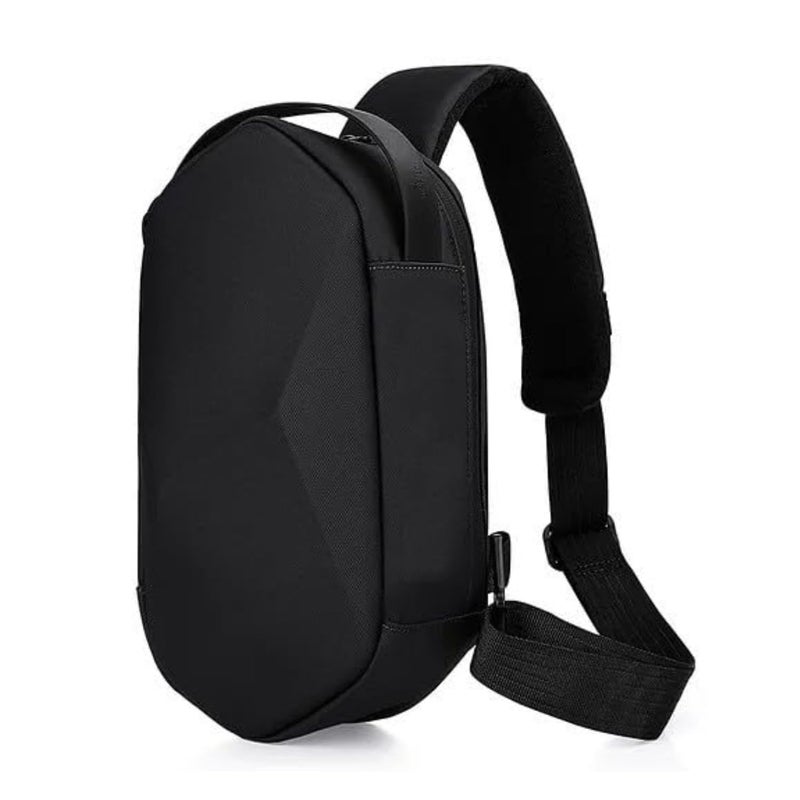 GadgetBite Sling Bag for Men EVA Hard Shell Travel Shoulder Bag Unisex Chest Crossbody Backpack one Side Pouch Travel Handbag Waterproof trendy Carry Bag for Work Travel Gadget Tablet Books Mobile - Image 1