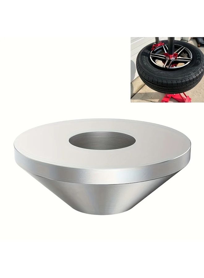 Universal Manual Tire Changer Centering Cone Silvery Aluminum Upgrade for 1.67 Post - Image 3