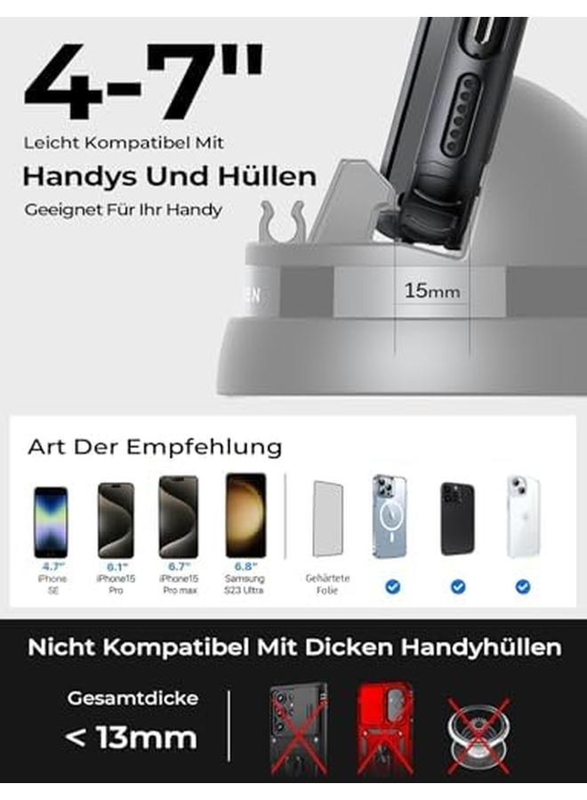 إيروريكس حامل هاتف للسيارة لهاتف Iphone 16 وحامل للهاتف المحمول في السيارة وحامل للهاتف المحمول على لوحة عدادات السيارة وحامل للهاتف المحمول في السيارة وحامل للسيارة وإكسسوارات الهاتف المحمول مناسب لهاتف Iphone 15 وSamsung - Image 4