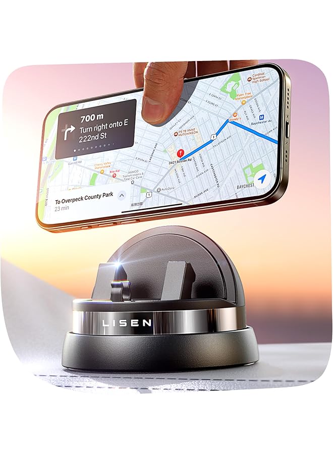 إيروريكس حامل هاتف للسيارة لهاتف Iphone 16 وحامل للهاتف المحمول في السيارة وحامل للهاتف المحمول على لوحة عدادات السيارة وحامل للهاتف المحمول في السيارة وحامل للسيارة وإكسسوارات الهاتف المحمول مناسب لهاتف Iphone 15 وSamsung - Image 1