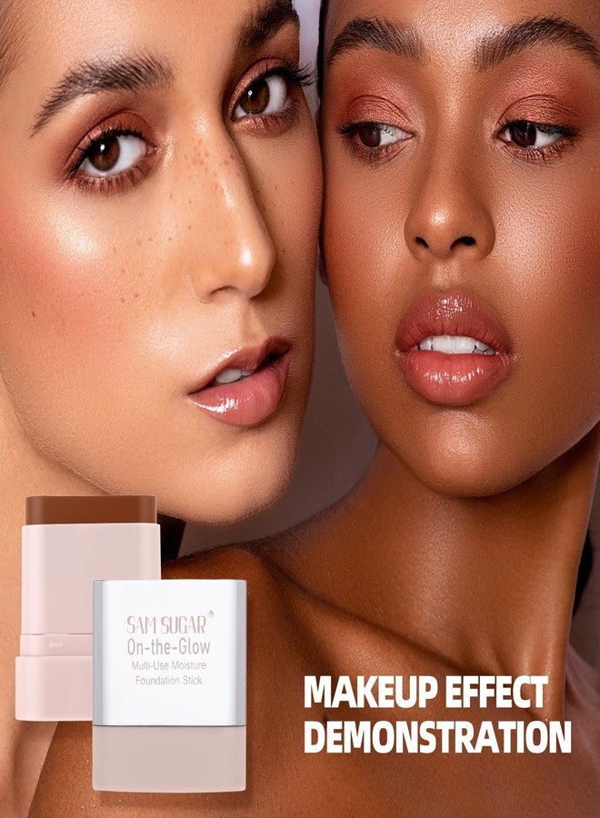 SAM SUGAR Beauty Balm Serum Tinted Moisturizer Stick for Natural Dewy Finish Concealer Stick Buildable Coverage Hydrating Makeup Cream for Non-Greasy（02#） - Image 3