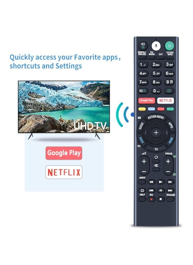 HuHa - TCNOUMT RMF-TX310E Voice Remote Control Replacement for Sony Bravia TV KD-43XE8004 KD-43XE8005 KD-43XE8077 KD-43XE8088 KD-43XE8096 KD-43XE8099 KD-43XF7596 K D-43XF8096 KD-49XF9005 - Image 1