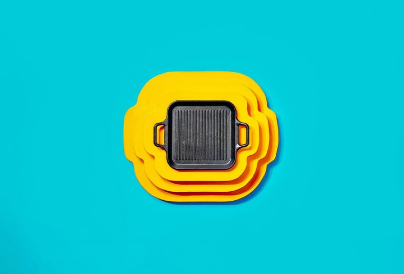 Lodge BOLD 12 Inch Seasoned Cast Iron Grill Pan with Loop Handles; Design-Forward Cookware - Image 4