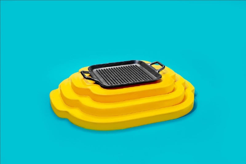 Lodge BOLD 12 Inch Seasoned Cast Iron Grill Pan with Loop Handles; Design-Forward Cookware - Image 3