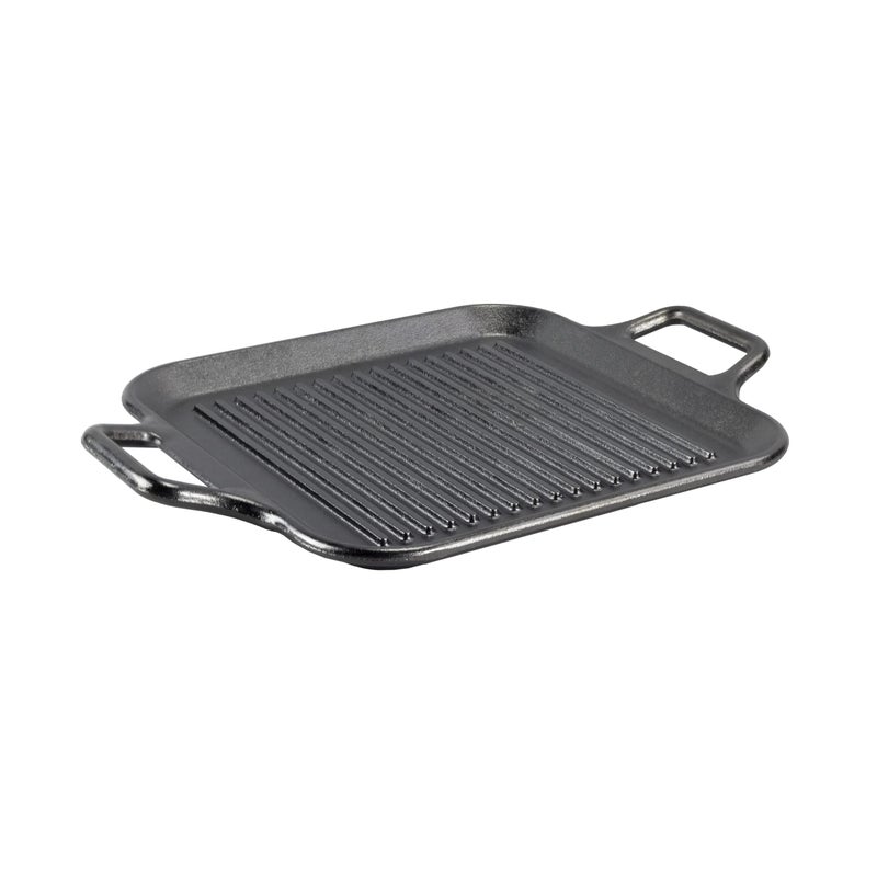 Lodge BOLD 12 Inch Seasoned Cast Iron Grill Pan with Loop Handles; Design-Forward Cookware - Image 1