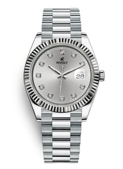 Rivoly Modern Men's Watch With Date Stainless Steel 
