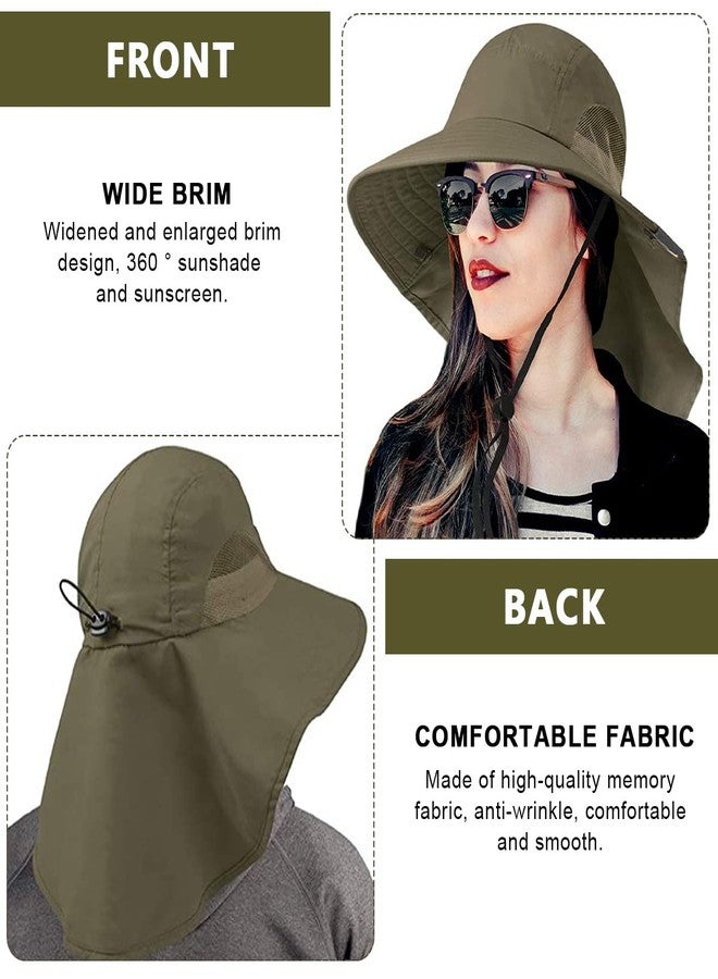 Gustave® Wide Brim Summer Caps for Men&Women Hat for Men with Neck Flap, UPF50+ Hiking Safari Fishing Hat for Men Women, Sun Protection Beach Hats, Sun Hats for Women Summer Hat, Sun Hats - Image 5