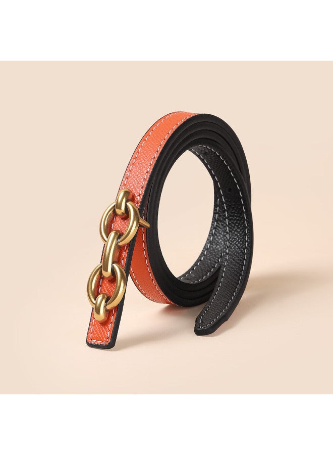 Cartelo Women's Leather Belt Cowhide Decorative Slim Skirt Belt Fashion Casual Versatile Pin Buckle Gift - Image 5