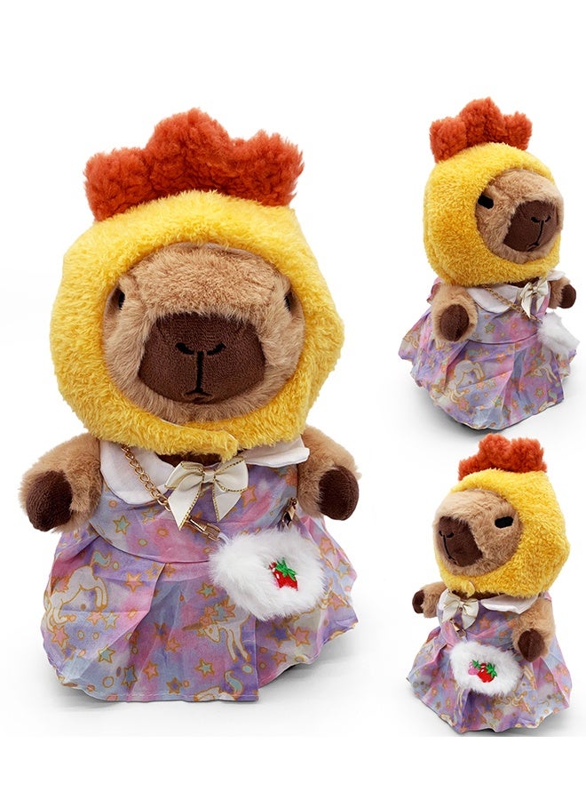 WESOPAN 8 PCS Capybara Plush with Clothes and Accessories, Stuffed Animal for Kids Girls Boys - Image 3