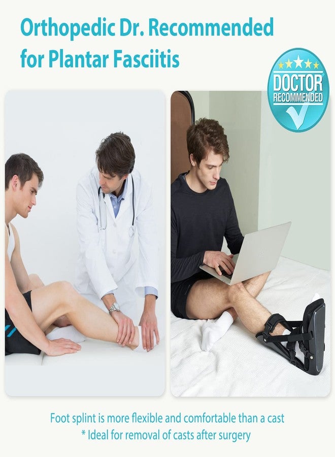 KD Plantar Fasciitis Night Splint, Plantar Fasciitis Relief Brace for Achilles Tendonitis, Foot Pain, Heel Spur, Calf Stretching, Fits Right or Left Foot - Image 2