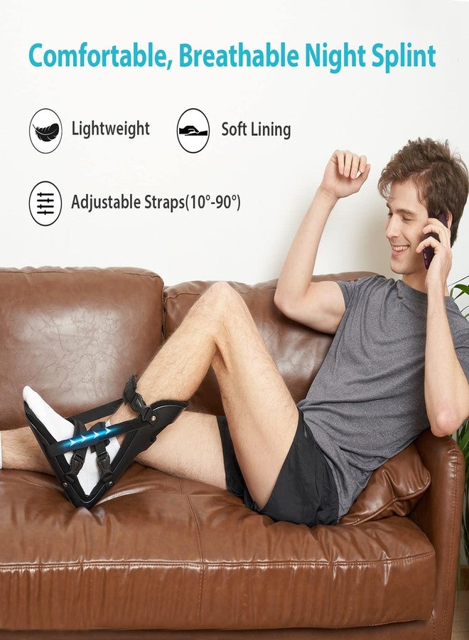 KD Plantar Fasciitis Night Splint, Plantar Fasciitis Relief Brace for Achilles Tendonitis, Foot Pain, Heel Spur, Calf Stretching, Fits Right or Left Foot - Image 3