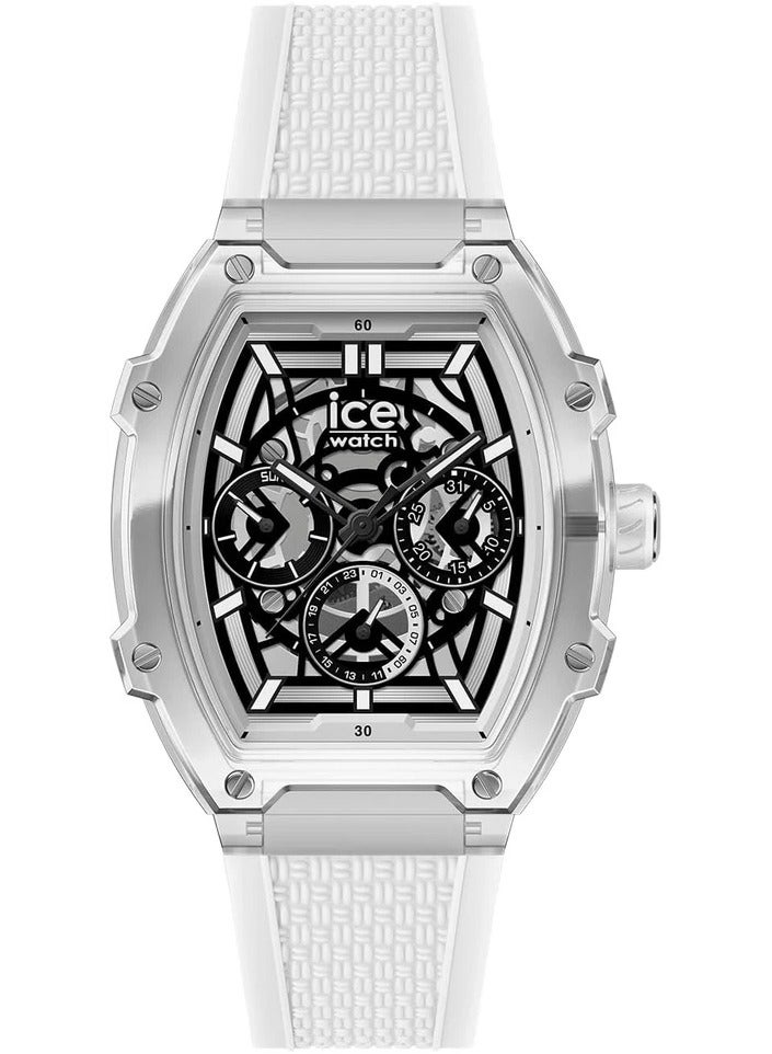 Ice Watch ice boliday clear white skeleton date medium tonneau - Image 1