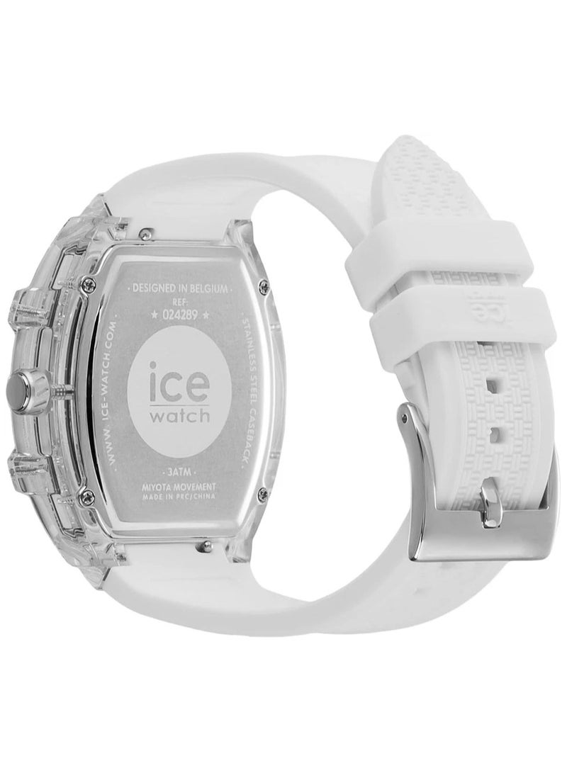 Ice Watch ice boliday clear white skeleton date medium tonneau - Image 3