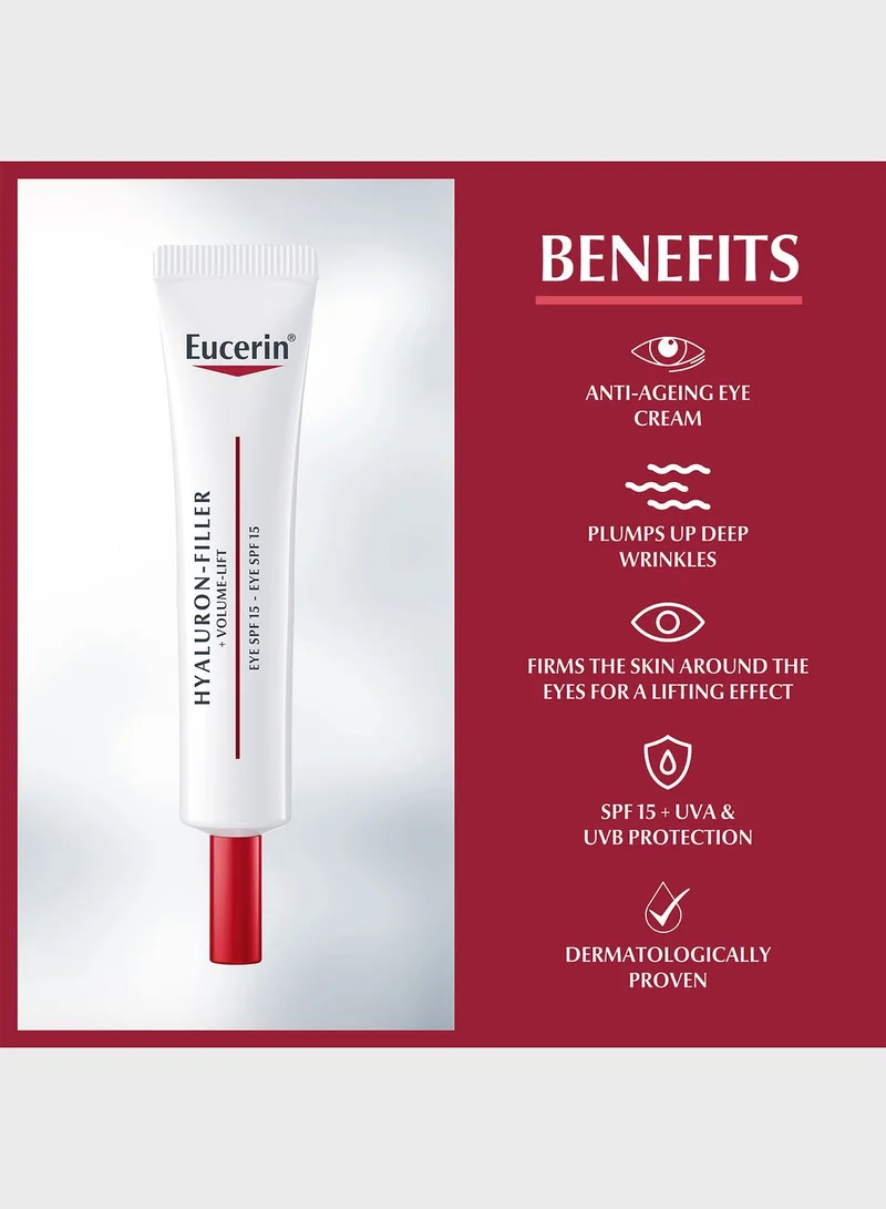Eucerin كريم العين هيالورون - فيلر + رفع حجم العين 15 مل