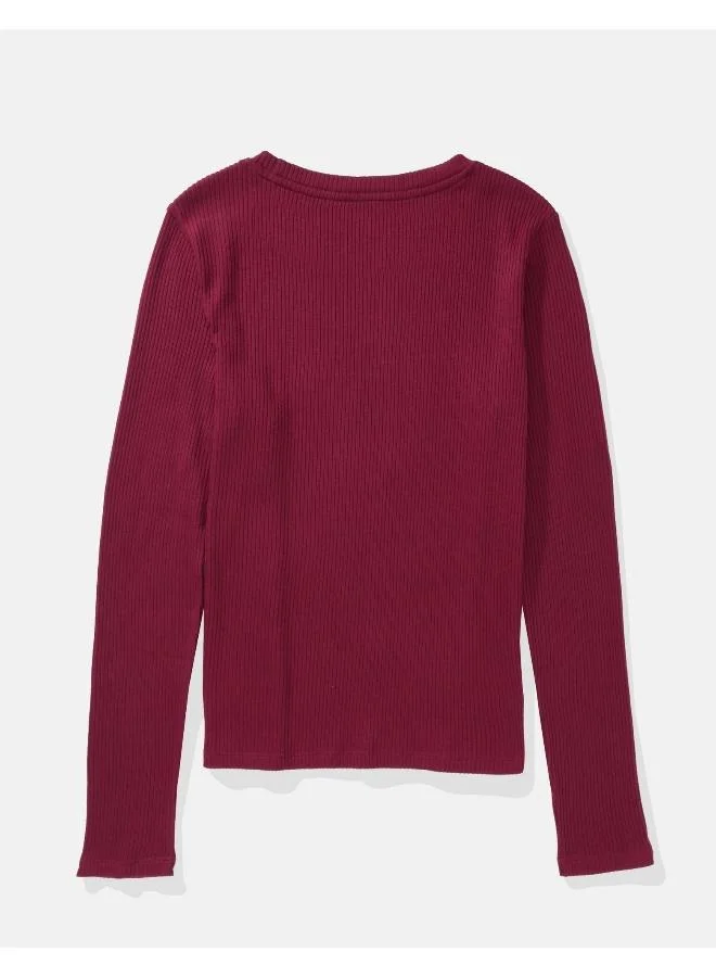 امريكان ايجل Crew Neck Knitted T-Shirt