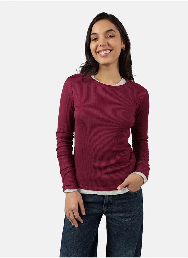 American Eagle Crew Neck Knitted T-Shirt