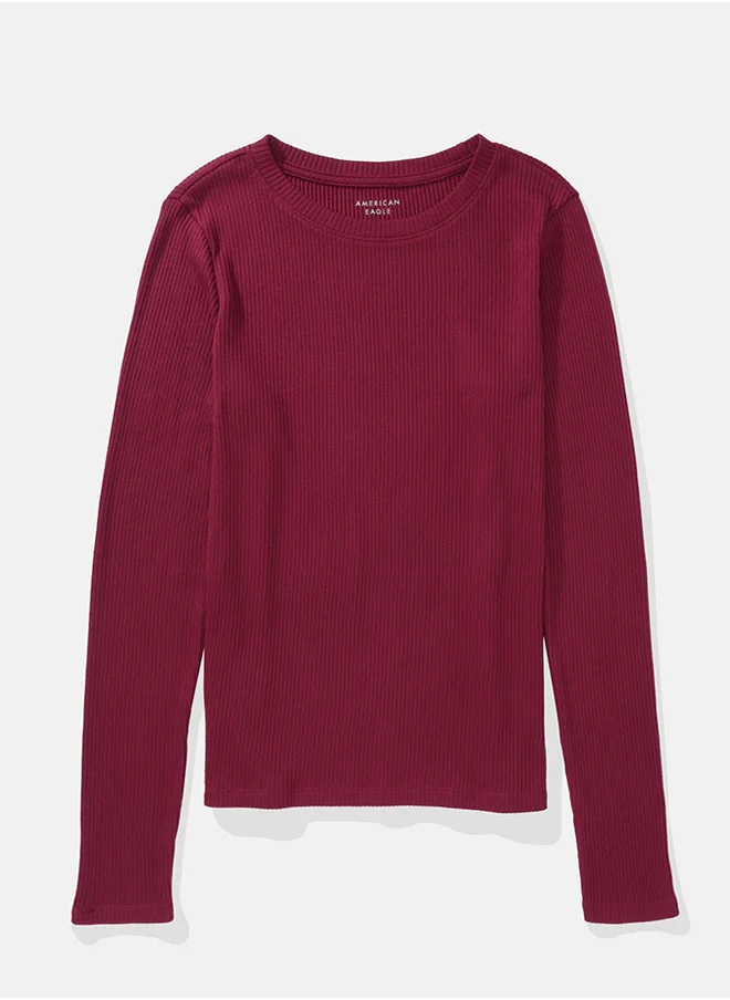 American Eagle Crew Neck Knitted T-Shirt