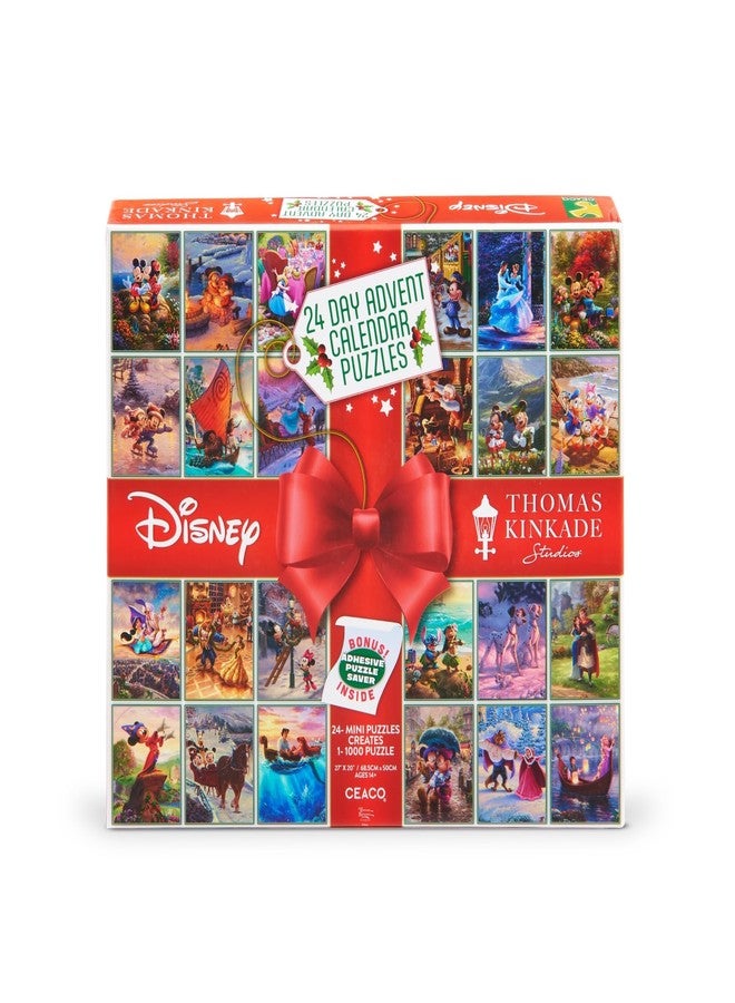 سيكو ألغاز تقويم ديزني لعيد الميلاد لمدة 24 يومًا من Ceaco Thomas Kinkade، 100 قطعة - Image 2