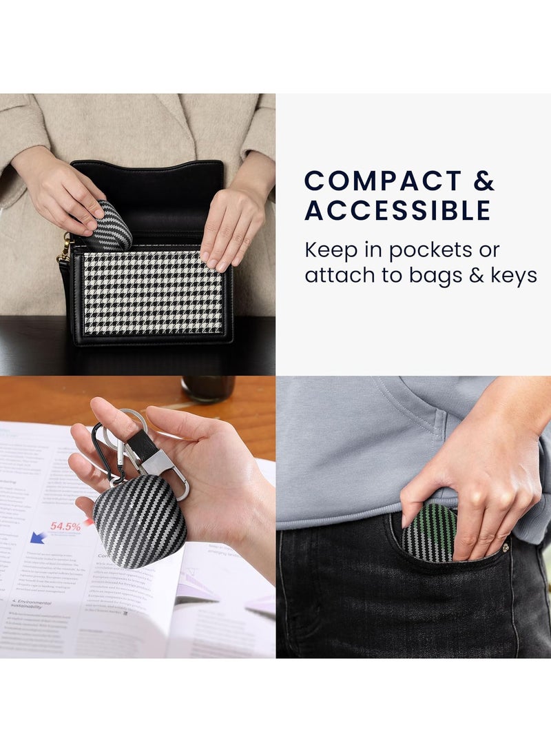 Aramid pattern Earphones Compatible with Airpods 2 Headphones Cover - Black - Image 5