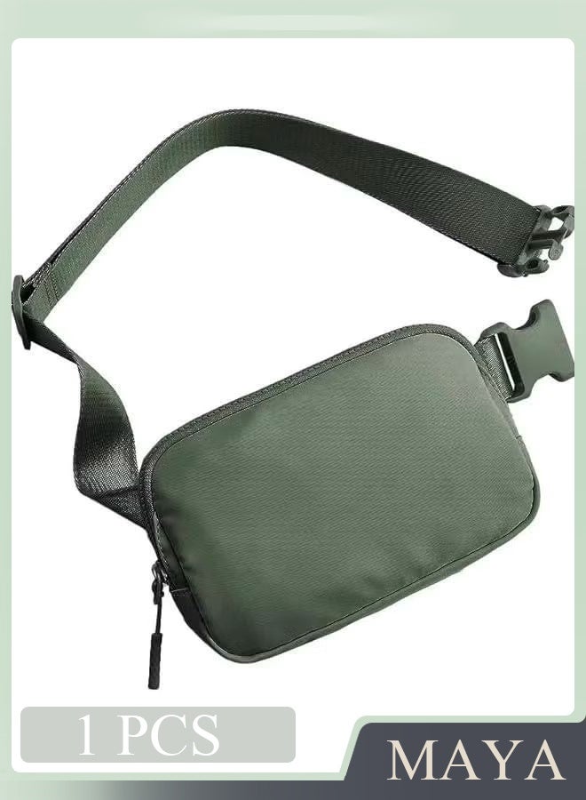 Belt Bag Fanny Pack Crossbody Bags for Women Men, Everywhere, Water Resistant Waist Packs, Bean Green - Image 1