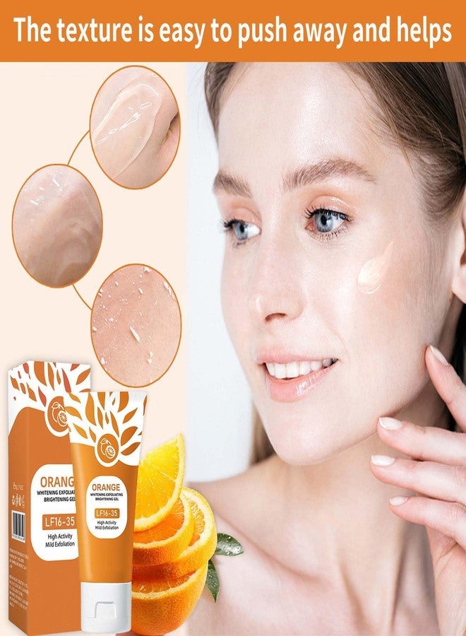 Orange Exfoliating Gel Scrub for Face and Body, Orange Peeling Gel, Moisturizing Scrub with Enzymes for Smooth & Radiant Skin, Gentle Exfoliator All Skin Types (1 Pack, 2 Fl Oz) - Image 5