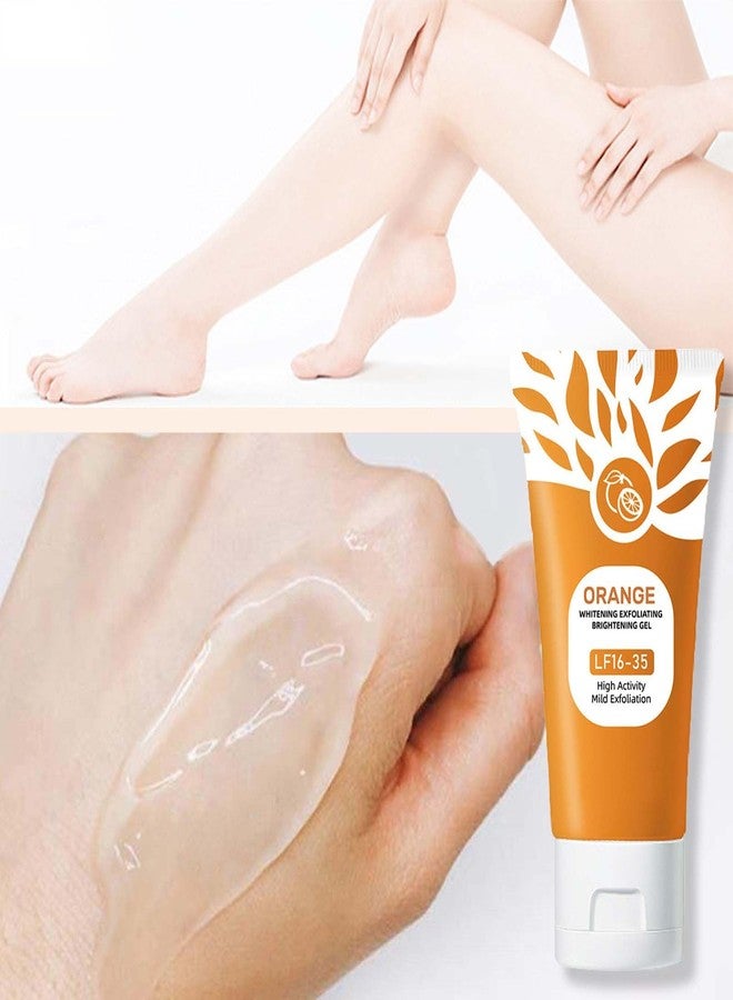 Orange Exfoliating Gel Scrub for Face and Body, Orange Peeling Gel, Moisturizing Scrub with Enzymes for Smooth & Radiant Skin, Gentle Exfoliator All Skin Types (1 Pack, 2 Fl Oz) - Image 3