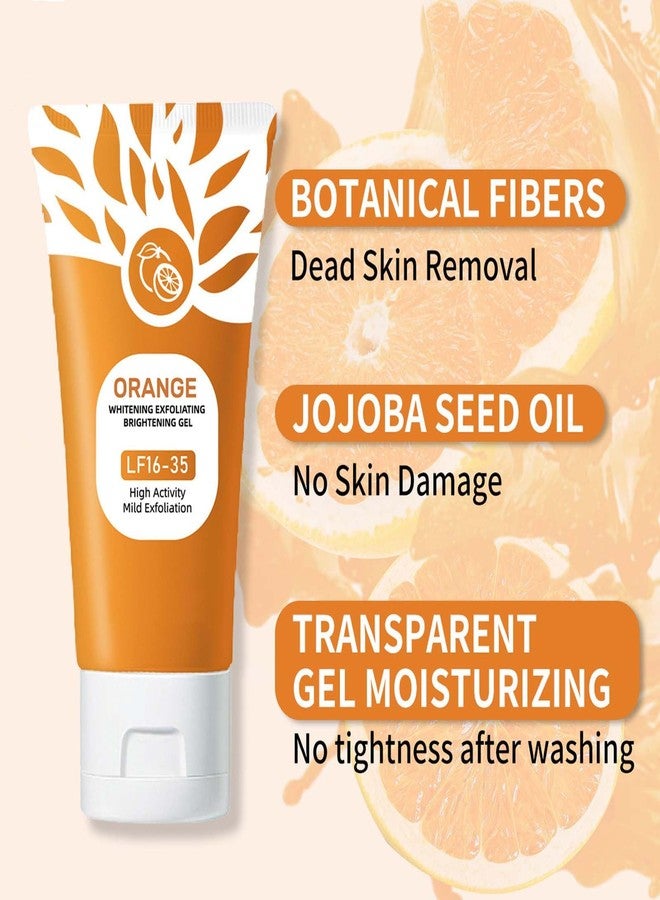 Orange Exfoliating Gel Scrub for Face and Body, Orange Peeling Gel, Moisturizing Scrub with Enzymes for Smooth & Radiant Skin, Gentle Exfoliator All Skin Types (1 Pack, 2 Fl Oz) - Image 2