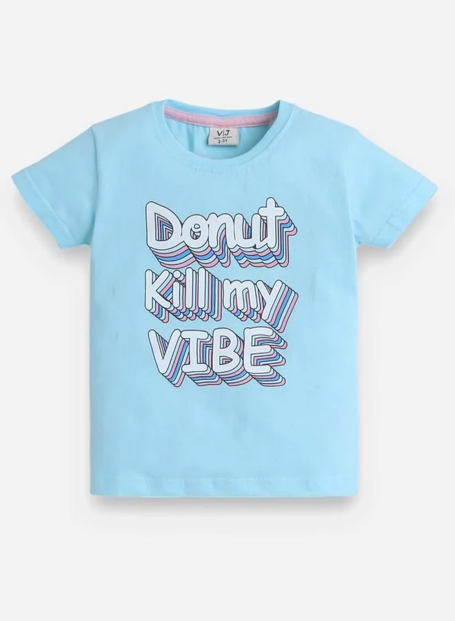 victor and jane victor and jane Graphic Print T-Shirt and All-Over Printed Shorts Set