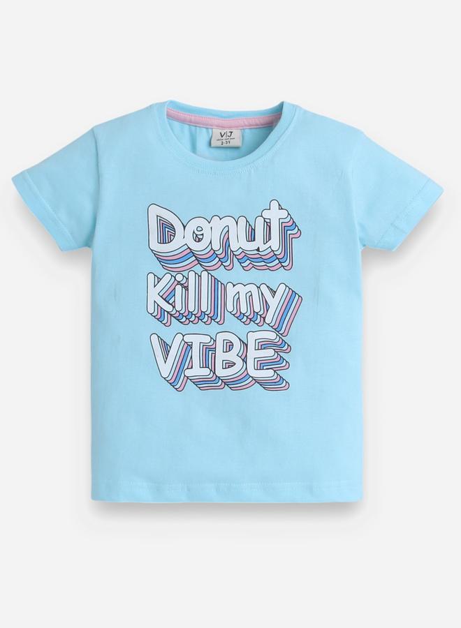 victor and jane Graphic Print T-Shirt and All-Over Printed Shorts Set - Image 3