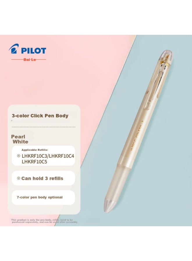 Pilot Coleto Multi-Function Pen Body With 3-Color Click Mechanism Lhkcg15C Pearl White - Image 1