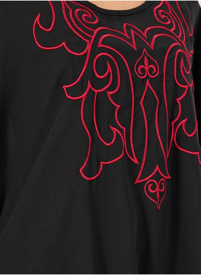 Styli Maxi Kaftan with Embroidery by Styli  - Image 4