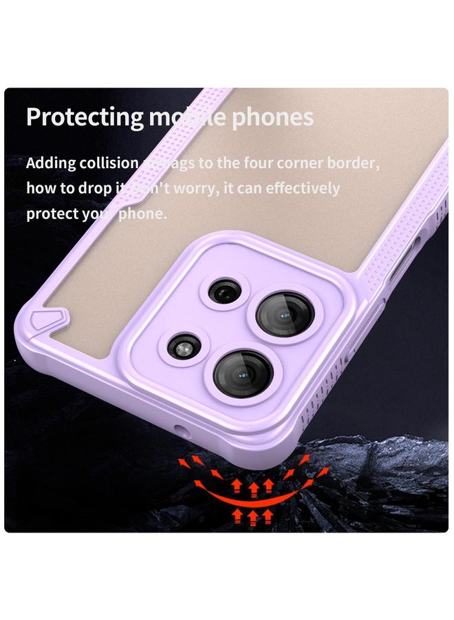 S-TOP Case For Motorola Moto G75 5G Armor Glaze PC Hybrid TPU Phone Case - Image 4