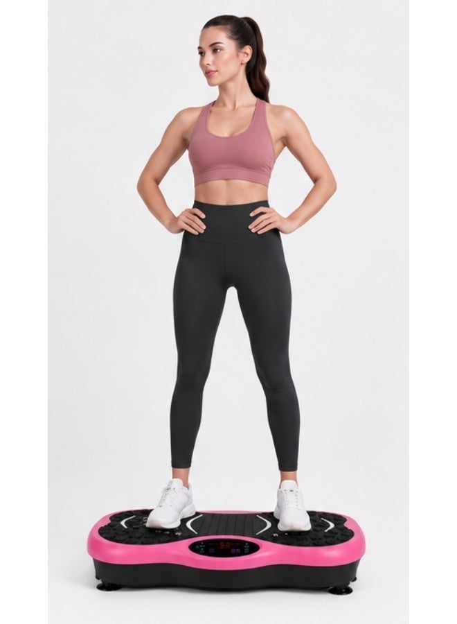 CITY STAR - Vibration Plate Exercise Machine, Fitness Vibration Trainer, Pink - Image 2