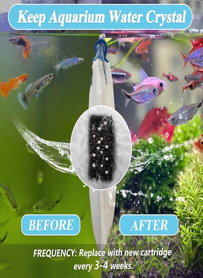 عبوة من 10 خراطيش فلتر متوسطة الحجم لأحواض السمك من FUNSWTM، متوافقة مع فلاتر Tetra Whisper Bio-Bag 10i/IQ10/PF10 وفلاتر أحواض السمك من 5 إلى 10 جالونات. - Image 5