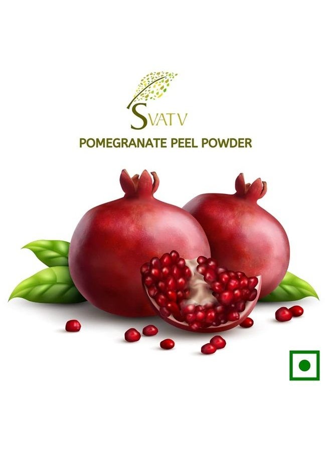 Natural Pomegranate Peel Powder | Punica Granatum | Moisturizing Face Pack | Antioxidants Vitamin-c | Skin Cell Regeneration - 227 Gram, Half Pound, 8 Ounce.