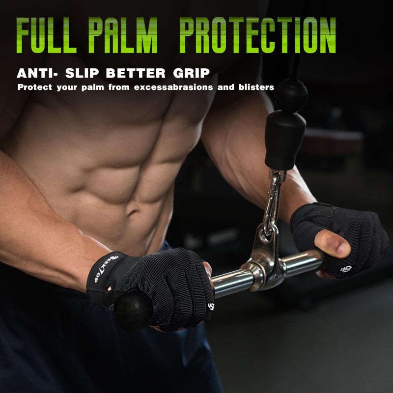 Seektop Workout Gloves for Men and Women, Weight Lifting Gloves with Full Protection, Excellent Grip, Gym, Breathable Exercise Gloves for Weightlifting, Fitness, Training - Image 4