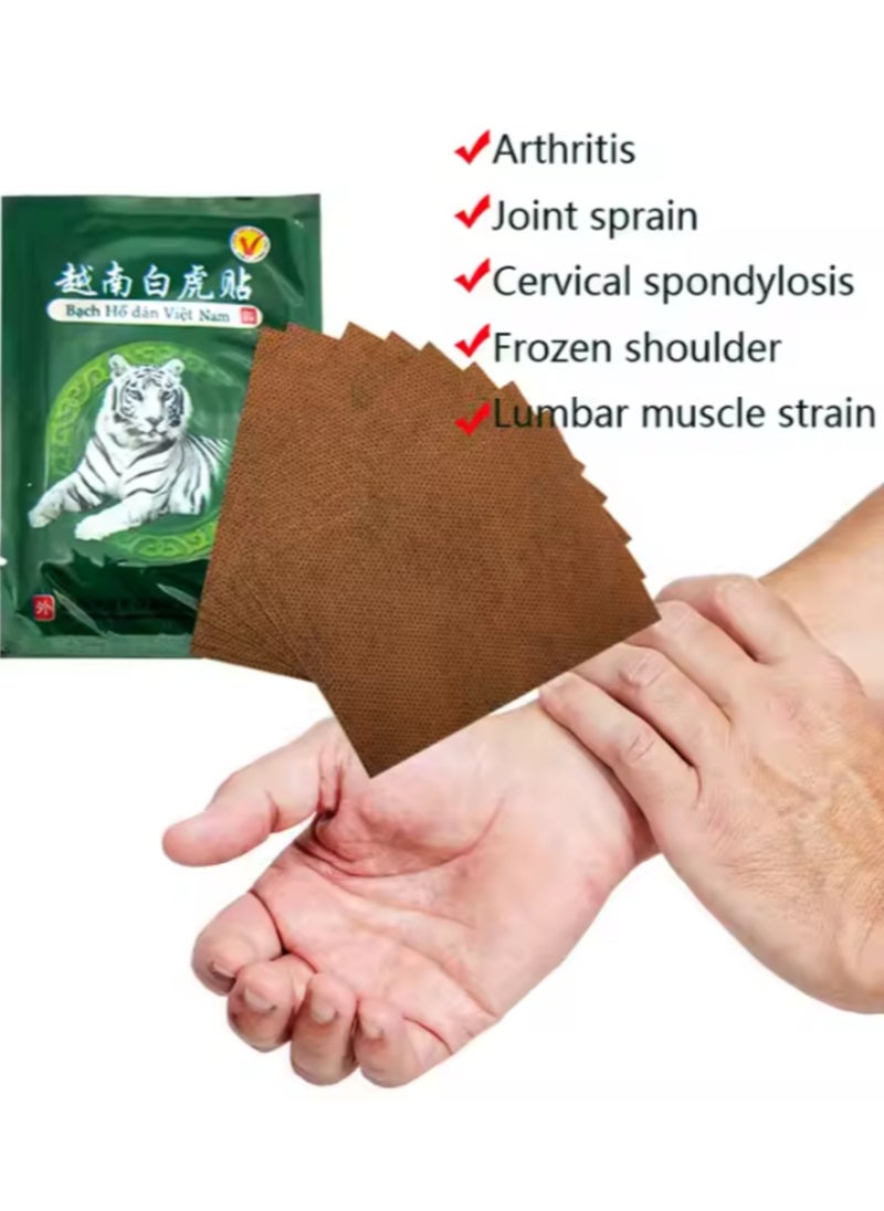 MQ Vietnam White Tiger Balm Pain Relief Plaster Meridians Arthritis Lumbar Spondylosis Pain Relieving 8 Patchs  - Image 2